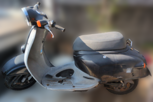 回収実績：岡山県のお客様より原付バイクを無料回収させていただきました