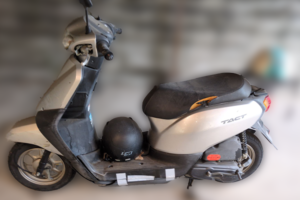 回収実績：岡山県のお客様より原付バイクを無料回収させていただきました