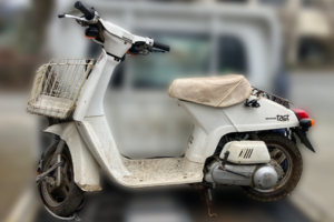 回収実績：岡山県のお客様より原付バイクを無料回収させていただきました
