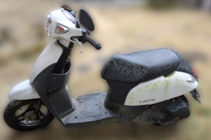回収実績：岡山県のお客様より原付バイクを無料回収させていただきました