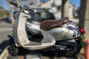 回収実績：山口県のお客様より原付バイクを無料回収させていただきました